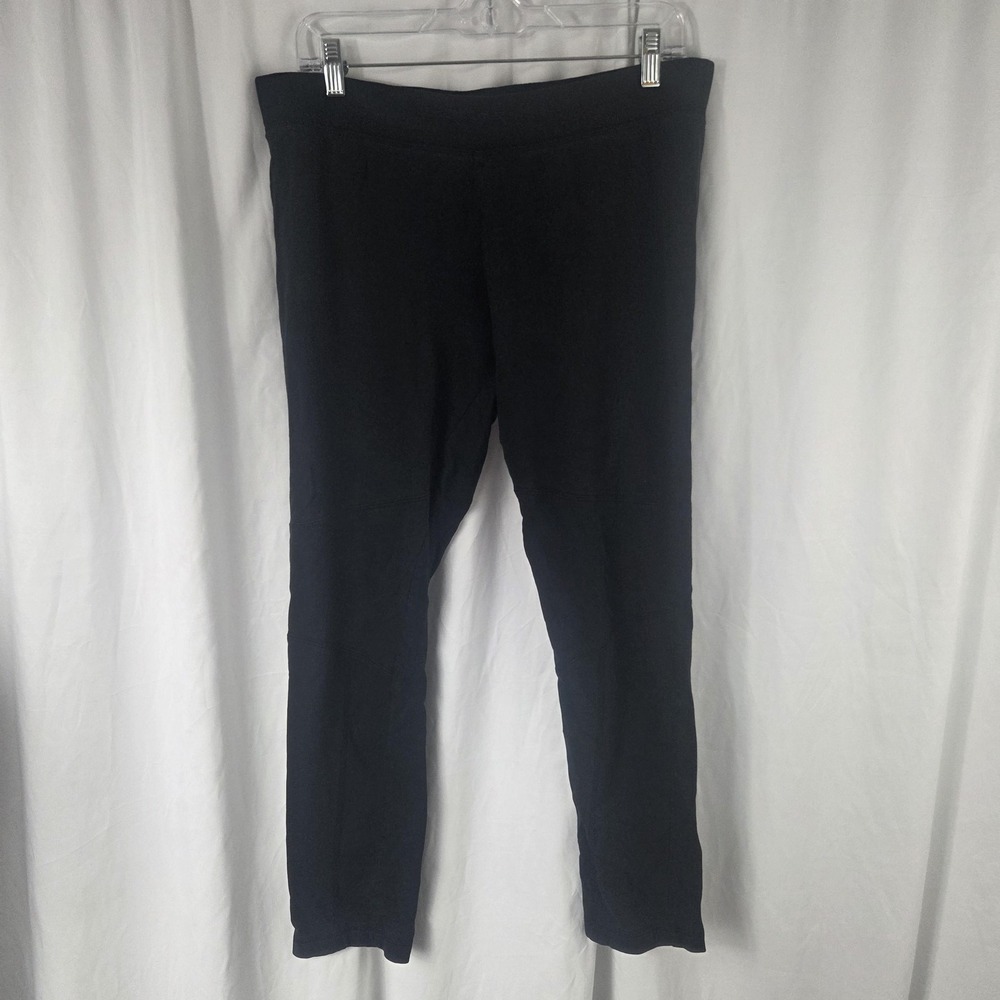 Merona Leggings Womens Large Black Ankle Pull On Stretch Cotton Modal Knit
